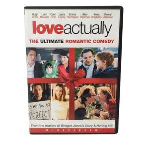 Love Actually DVD 2003 Widescreen Hugh Grant Liam Neeson Rated R WORKING